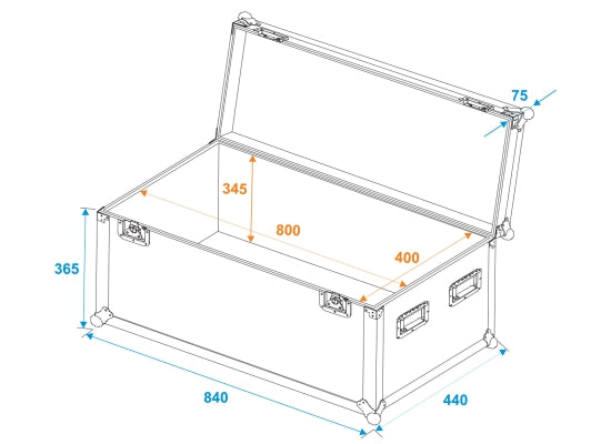 Case Universal ECO, TRUHE, 800x400x400mm