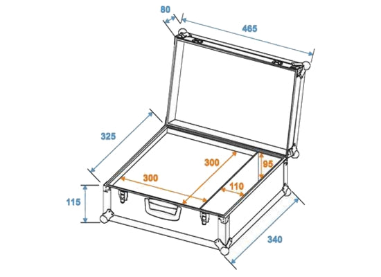 Case Universal, KOFFER, schwarz, 460x335x185mm