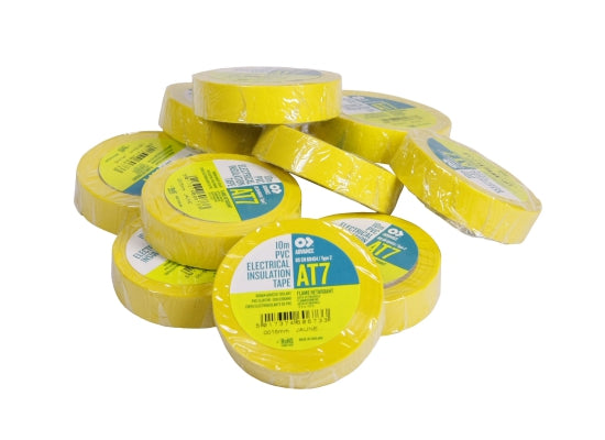 Advance Tapes AT 7 PVC-Isolierband Zumbel Tape, gelb, 10m, 15mm