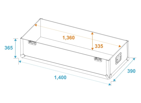 Case für 2x LCD ZL55 Monitore, schwarz