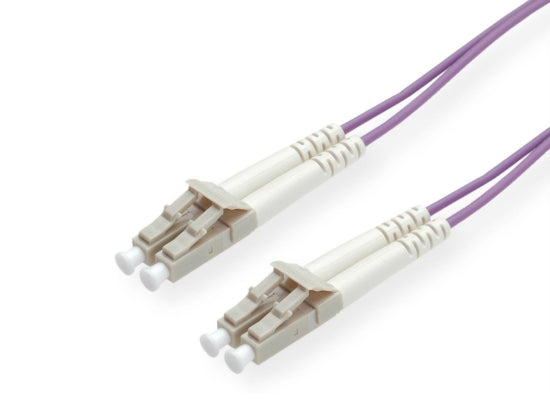 Roline LWL Kabel, 5m, violett, 50/125µm OM4