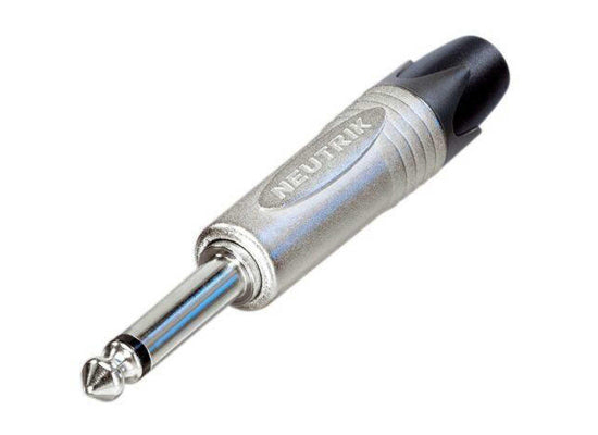 Neutrik NP2X Klinkenstecker, Mono, GERADE, silber