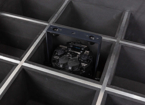 Case für 12x BTI-Blinder1 FX, schwarz, stapelbar