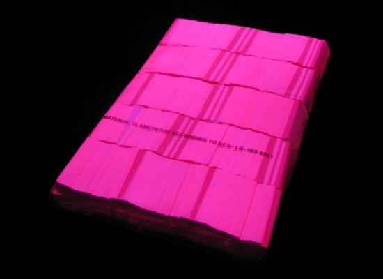 MagicFX Slowfall Konfetti, PINK UV, 1kg, 55x17mm Rechteck