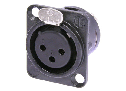 Neutrik NC3FDLB-1 XLR 3pol Einbaubuchse, female