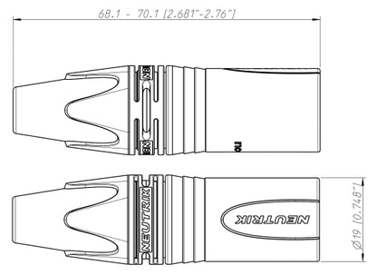 Neutrik NC3MXX XLR 3pol Stecker