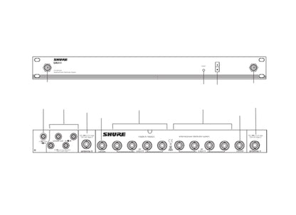 Shure UA844+V-E Antennen / Powersplitter