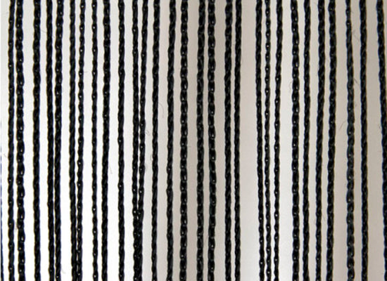 Wentex Pipes & Drapes Vorhang Fadenvorhang, 3x4m, 220g/m², schw.