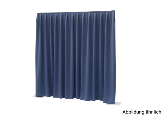 Wentex Pipes & Drapes Vorhang Molton, 3x3m, 300g/m², blau