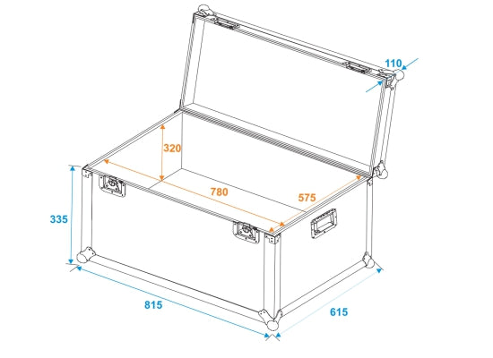 Case Universal ECO TRUHE, 80x43x60cm