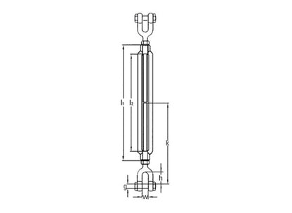Safetex SGG-US-LANG-3/4-06 Spannschloss