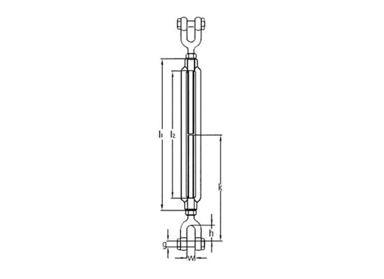Safetex SGG-US-LANG-5/8-06 Spannschloss