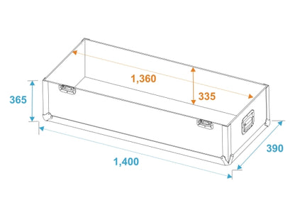 Case für 2x LCD ZL55 Monitore, schwarz