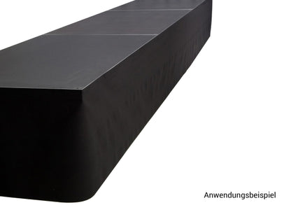 Admiral Rollmolton Skirting, schwarz, 160g/m², B: 0.4m