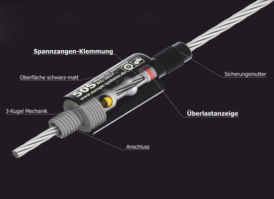 ERS RopeFix 50S Drahtseilhalter, Doughty T58101