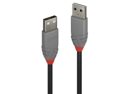 Lindy 36691 USB-Kabel, 0.5m, Anthra Line, USB A 2.0, USB A 2.0