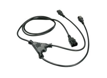 Lindy 30039 Kaltgeräte Verlängerungskabel,2.0m,schwarz,Kaltgeräte