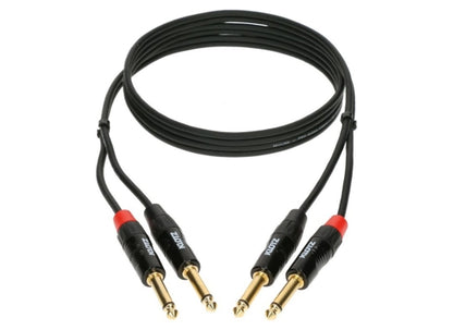Klotz KT-JJ150 Stereokabel, 1.5m, 2x Klinke Mono / 2x Klinke Mono