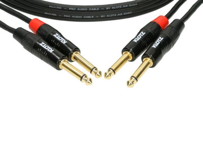 Klotz KT-JJ600 Stereokabel, 6.0m, 2x Klinke Mono / 2x Klinke Mono