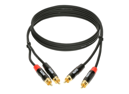 Klotz KT-CC600 Stereokabel, 6.0m, 2x Cinch / 2x Cinch, vergoldete Kontakte