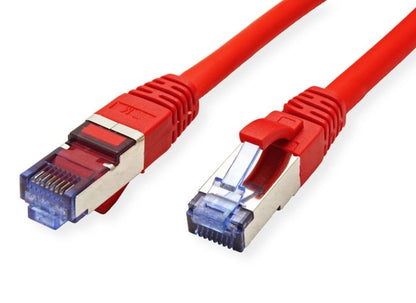 Value CAT6A-Netzwerkkabel, S/FTP, 0.3m, rot