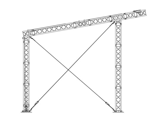 Prolyte Mini Flat Roof 8x6m Basis Set Pultdach
