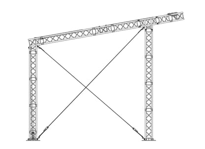Prolyte Mini Flat Roof 8x6m Basis Set Pultdach