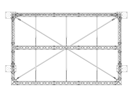 Prolyte Mini Flat Roof 8x6m Basis Set Pultdach