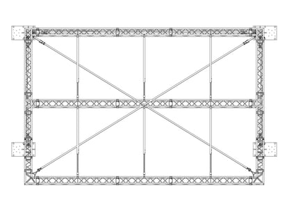 Prolyte Mini Flat Roof 8x6m Basis Set Pultdach