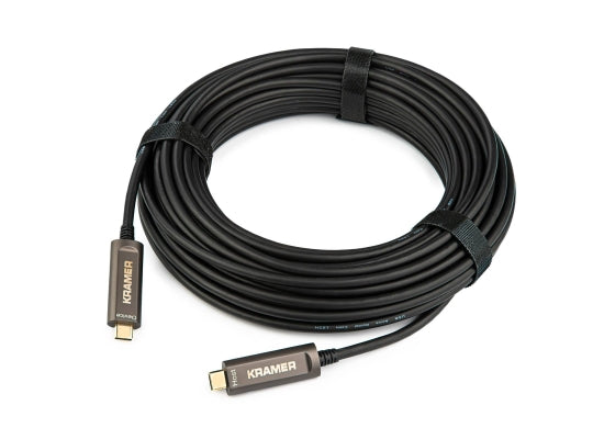 Kramer CLS-AOCU31/CC-25 USB Glasfaser Kabel, schwarz, 7.6m