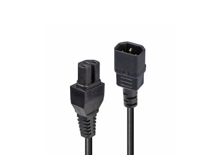Lindy 30314 Kaltgeräte Verlängerungskabel, 2m