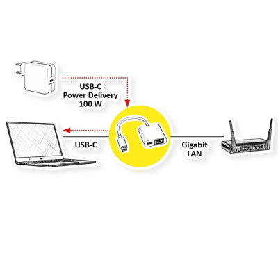 Roline Ethernet Konverter + 100W PD