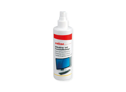 Roline 19044125 Bildschirm und Kunststoffreiniger, 250ml