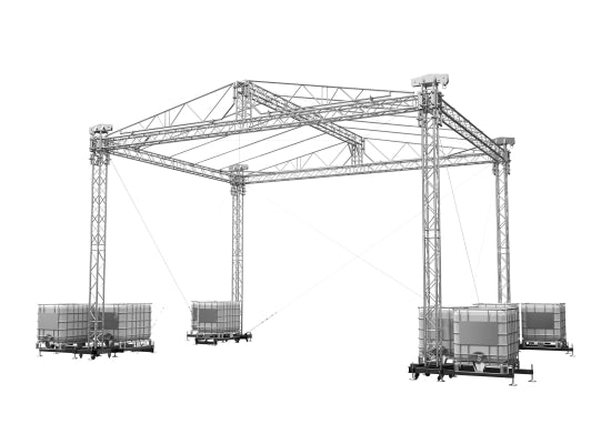 Global Truss Double Pitch Roof 8x6m Giebeldach