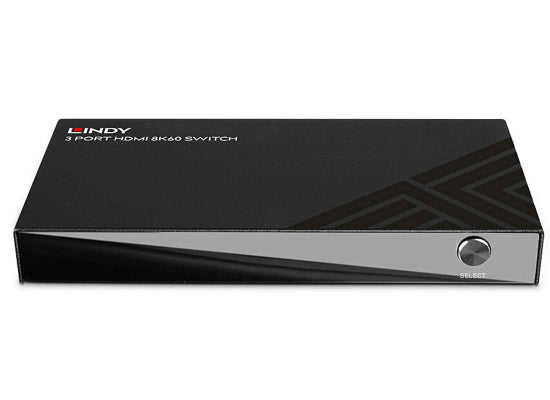Lindy 38369 3 Port HDMI 2.1 Switcher, 8K
