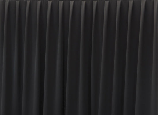 Wentex Pipes & Drapes Vorhang Satin, 3x3m,165g/m², schwarz