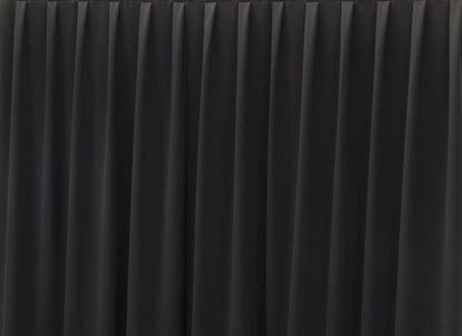 Wentex Pipes & Drapes Vorhang Satin, 3x3m,165g/m², schwarz