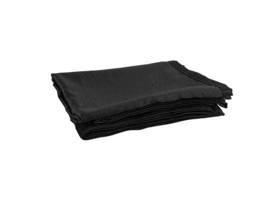 Wentex Pipes & Drapes Vorhang Satin, schwarz, 3x1.2m, 175g/m²