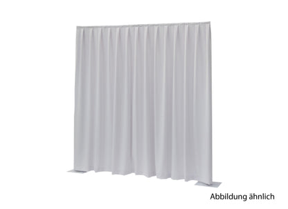 Wentex Pipes & Drapes Vorhang Molton, 3x3m, 300g/m², weiß