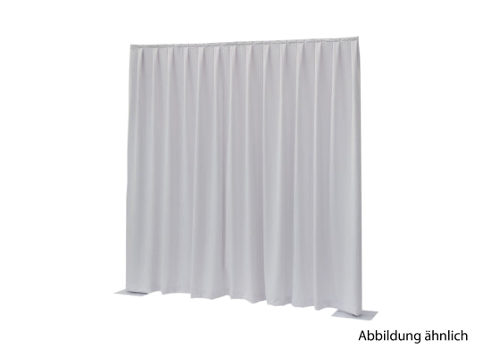 Wentex Pipes & Drapes Vorhang Satin, weiß, 3x3m,165g/m²