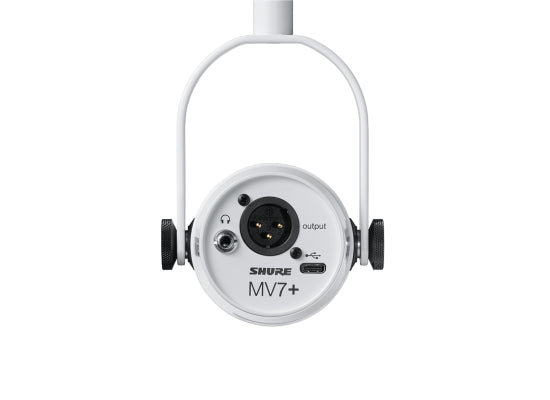 Shure MOTIV MV7+ Podcast-Mikrofon, weiß
