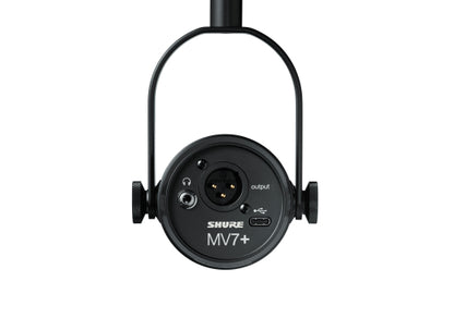 Shure MOTIV MV7+ Podcast-Mikrofon, schwarz