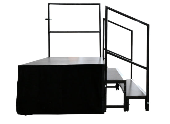 Global Truss GT Stage Deck Skirting, samtschwarz, 40x105cm
