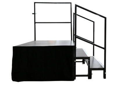 Global Truss GT Stage Deck Skirting, samtschwarz, 60x205cm