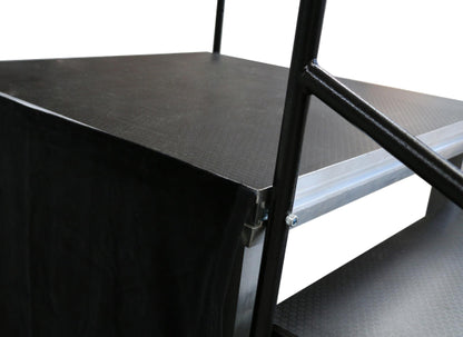 Global Truss GT Stage Deck Skirting, samtschwarz, 80x105cm