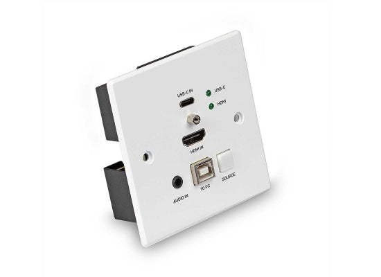 Lindy 38387 HDBaseT UK Wall Plate KVM Extender, 4K, 150m