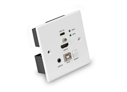 Lindy 38387 HDBaseT UK Wall Plate KVM Extender, 4K, 150m
