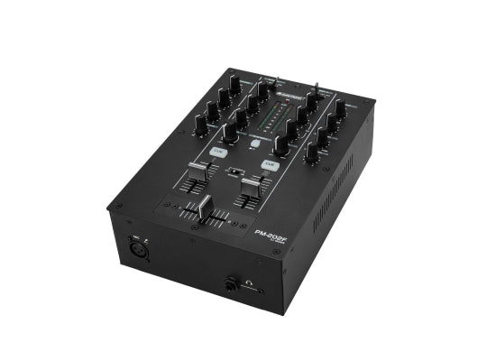 Omnitronic PM-202F DJ-Mixer / Player, 2-Kanal, schwarz