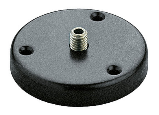 K&M 221D Tisch Flansch, schwarz
